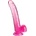 Pipedream King Cock Clear Cock with Balls 9" Pink