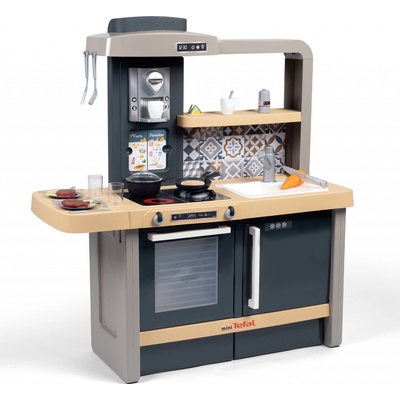 Smoby Kuchyňka elektronická s nastavitelnou výškou Tefal Evolutive New Kitchen se zvukovým sporákem a funkčními spotřebiči a 31 doplňků – Zboží Dáma