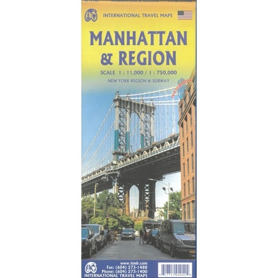 plán Manhattan 1:12,5 t.,New York State 1:800 t. ITM voděodolný