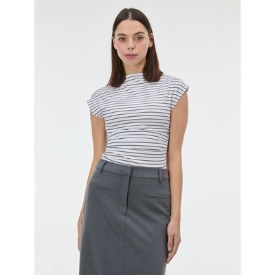 Orsay Бяла раирана дамска тениска с къс ръкав ORSAY Orsay | Byal | ЖЕНИ | 34