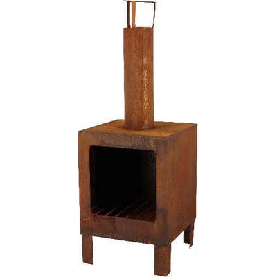 Esschert Design Terasový krb hranatý rez