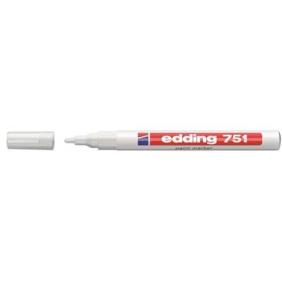 Маркер, Edding, 751, 1-2 мм, бял (TED7511) (TED7511)
