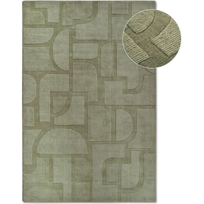 Villeroy & Boch Зелен ръчно изработен вълнен килим 190x280 cm Alexis - Villeroy&Boch (106177-190x280)