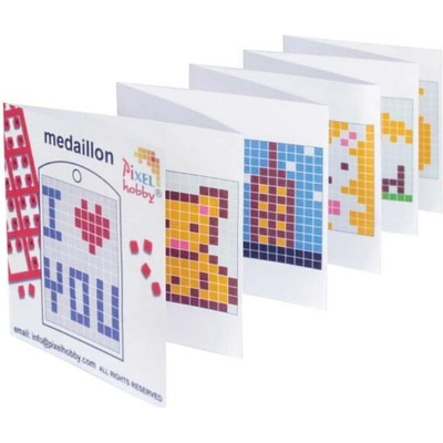 PixelHOBBY Mini knížka vzorů medailonky / klíčenky - zvířátka