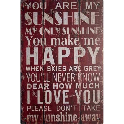 Drevená Ceduľa Sunshine Happy