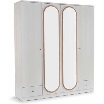 Четирикрилен гардероб Lorena
