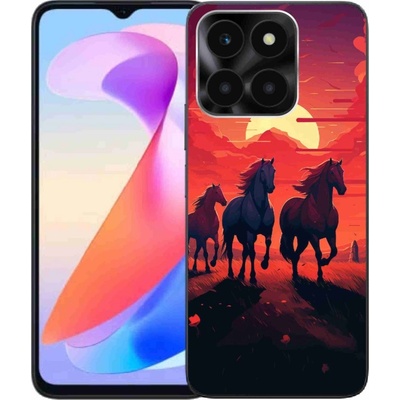 mmCase na Honor X6a - koně a západ slunce