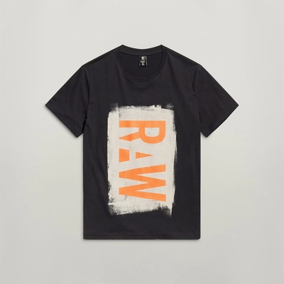 G Star Тениска G Star Painted RAW Graphic T-Shirt - Dk Black