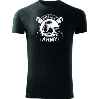 Dragowa fitness tričko muscle army Original čierne