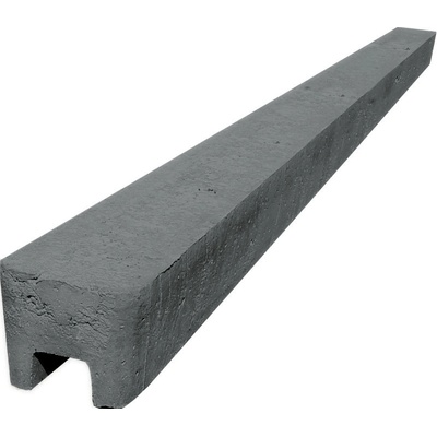 Betonový sloupek na plot 150 cm koncový hladký - grafit