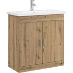 vidaXL Комплект мебели за баня Дъб артизан 81 x 40 x 84, 5 см (3404365)