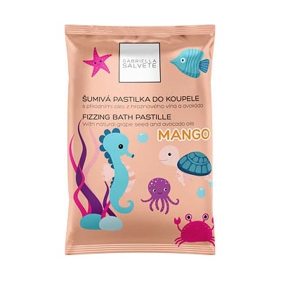 Gabriella Salvete Fizzing Bath Pastille pena do kúpeľa Mango 40 g