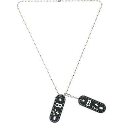 101 INC PVC "psí známky" s krevní skupinou B+ pozitivní