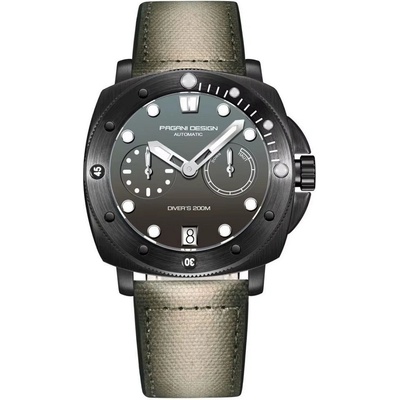 Pagani Мъжки часовник Pagani Design Sarian, Автоматичен, Сив / Черен (PD-1767-GRAY-BLACK)