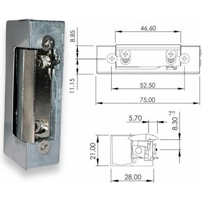 DORCAS El.otvírač 45NDF 6-12V AC/DC MB 21mm 1211MB