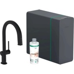 Hansgrohe Aquittura Select M91 SodaSystem 210 sBox комплект за смесител, матово черно, с 1 струя (76836670)