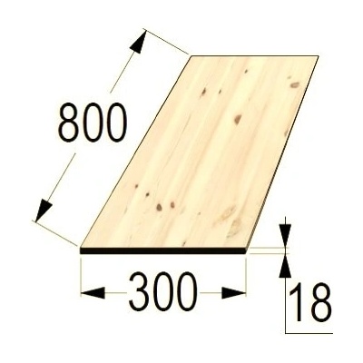 Spárovka BO 18x300 x 800 průběžná A/B