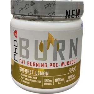 PhD Nutrition Burn Pre-Workout | with ALCAR, CLA & Yerba Mate [200 грама] Ябълка
