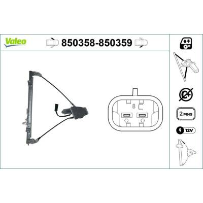 Zvedací zařízení oken VALEO 850359