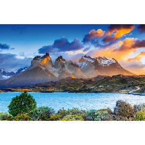 DIMEX ART Флизелинов фототапет езерото пехое 375 x 250 см