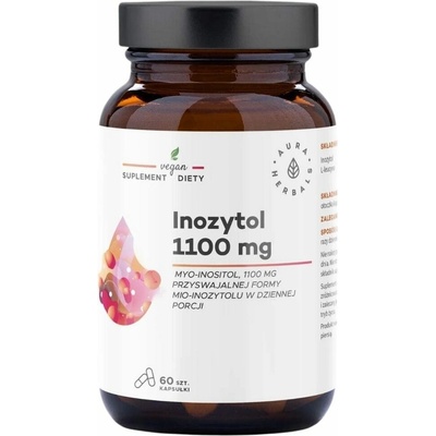 Aura Herbals Inositol 1100 mg Myo-Inositol 60 kapslí