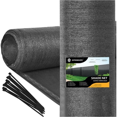 Springos Stínící tkanina 120cm x 25 m 90 % zastínění SN0066 světle grafitová