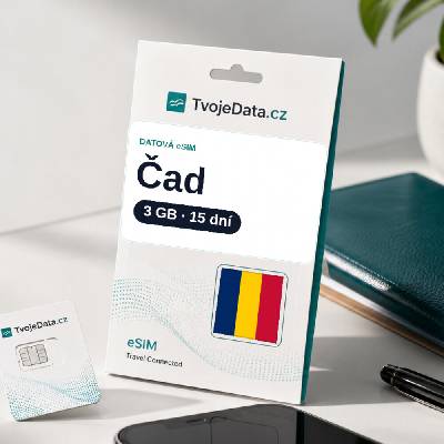 eSIM Čad 3 GB / 14 dní