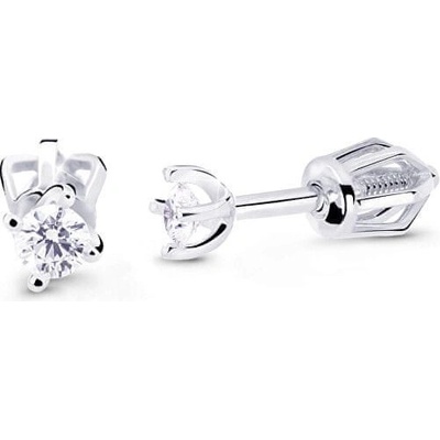 Cutie Diamonds kôstkové náušnice z bieleho zlata s briliantmi DZ8014-30-00-X-2