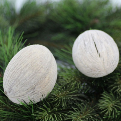 Mintola ball - flocking white - SU1006