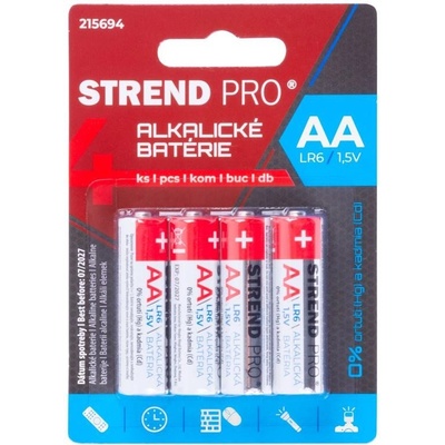 Batéria Strend Pro, LR6, 4 ks, AA tužka, blister ST215694 – Hledejceny.cz