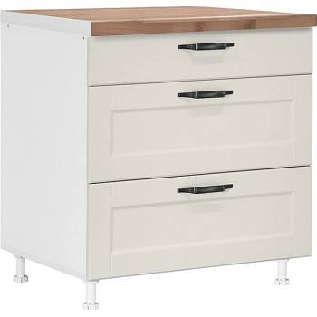 Matis Кухненски шкаф долен с три чекмеджета contempo d80 3f бежов