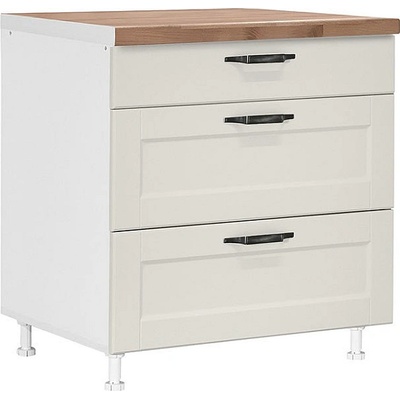 Matis Кухненски шкаф долен с три чекмеджета contempo d80 3f бежов