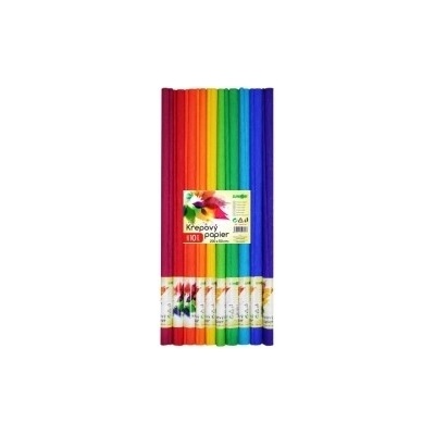 JUNIOR Papier krepový - sada SPECTRUM 10 ks, 50x200 cm