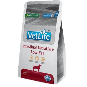 Vet Life Intestinal UltraCare Low Fat - диетична храна за кучета за чревната непропускливост, лошо храносмилане и панкреатична недостатъчност