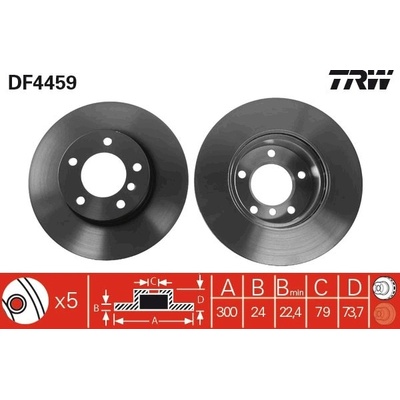 Brzdový kotouč TRW DF4459