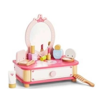 Vigan Viga Pink Wooden Dressing Table For Makeup with Mirror + Accessories