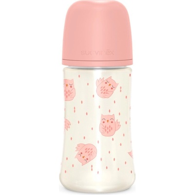 Suavinex láhev Bonhomia fyziologická SX Pro Mf růžová 270 ml