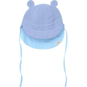 Huttelihut Детска шапка Huttelihut Kid's Summer Hat Bear Ears Muslin Hat - Quiet Harbor - размер 50/56 (EU) (904-3494-0411)