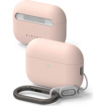 Ringke Силиконов калъф за слушалки Apple AirPods Pro 3 от Ringke Silicone - Pink Sand (8800293859413)