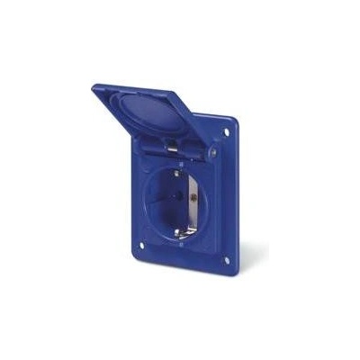 SCAME Контакт шуко 2P+Е 16A IP54 серия Domo версия за заряд на ЕЛЕКТРОМОБИЛ панелен монтаж 70х87мм - 570.4062-SW (570.4062-SW)