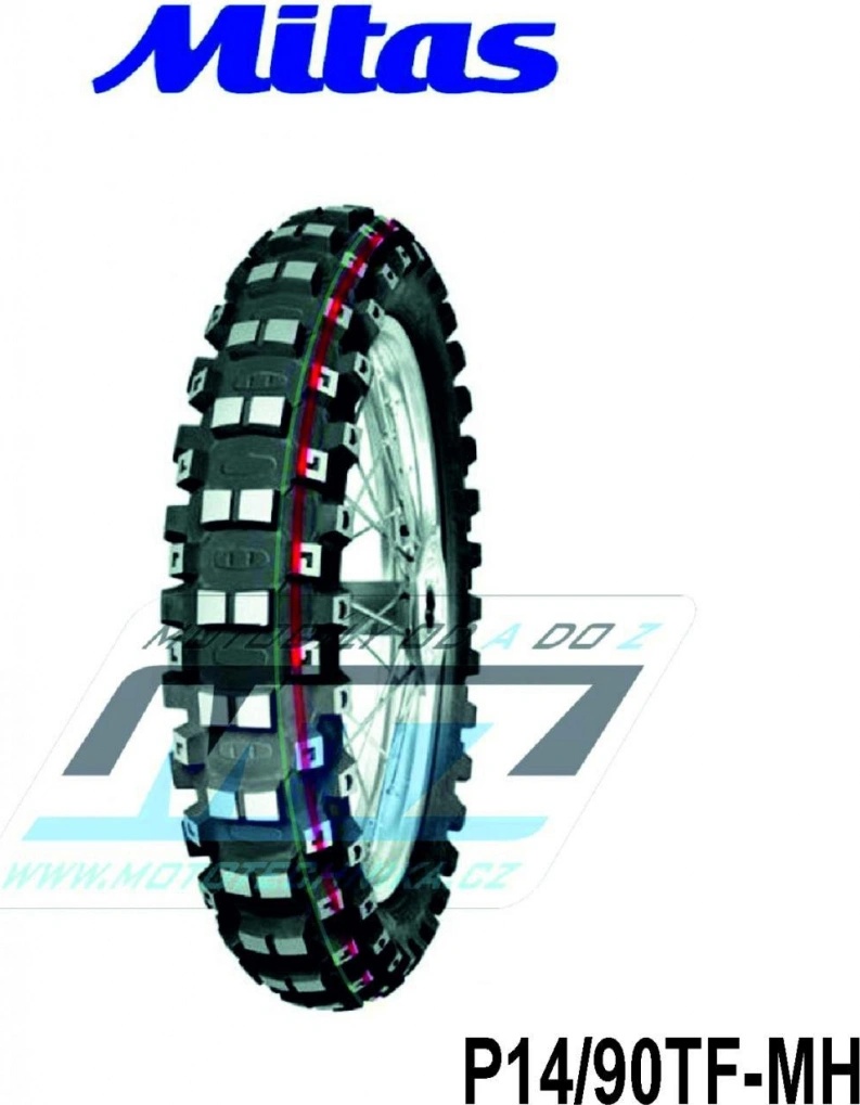Pneu Mitas Tefomxsm Ry 90/100-14 49M - Pneu été Pour Quad, Motocross Ou Petit Utilitaire, Adhérence Et Durabilité - 8