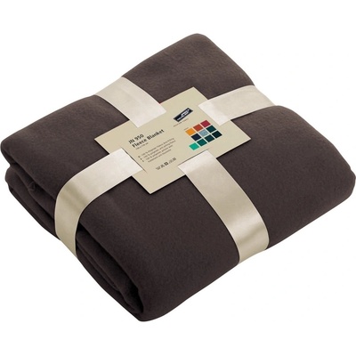 James & Nicholson fleece deka JN950 Hnědá 130x170