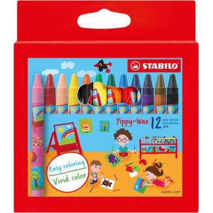 STABILO Комплект восъчни пастели, Stabilo, Yippy Wax, 12 цвята (ST2812-12)