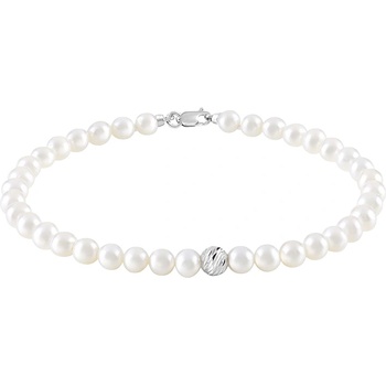 Bliss Дамска перлена гривна с бяло злато Bliss 20092767 (20092767)
