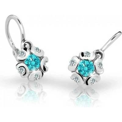 Cutie Jewellery dětské náušnice z bílého zlata C2178-10-X-2 oranžová