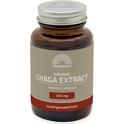 Mattisson Healthstyle Organic Chaga Extract, 350 mg, 60 капсули, Mattisson Healthstyle (MT2064)