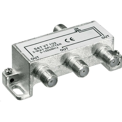 Goobay anténny splitter 3-zásuvkový - Splitter pre CATV 5 MHz - 1000 MHz