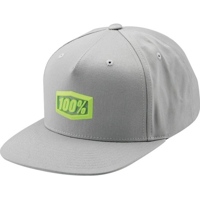 100% ENTERPRISE Snapback šedá