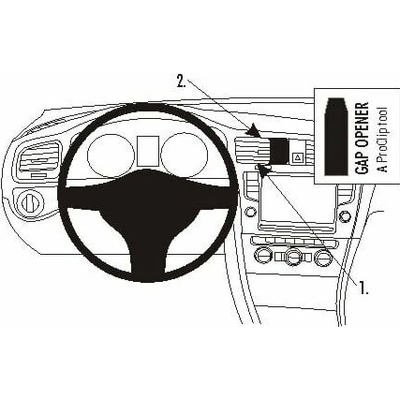 Brodit ProClip pro Volkswagen Golf VII/Variant/Sportscombi 13-20/Alltrack 17-20, na střed vlevo 854889