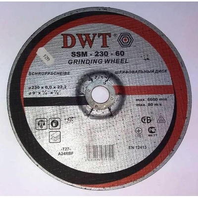 DWT SSM 230-60, 230x6mm brusný kotouč